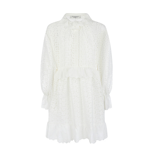 Белое платье с кружевной вышивкой Philosophy Белый, арт. PJAB184 RI334 XHUNI 0010 | Фото 1