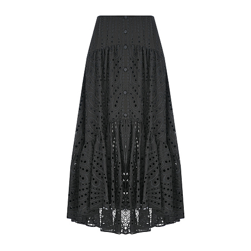 Черная юбка с шитьем Charo Ruiz Черный, арт. 223403 BLACK | Фото 1