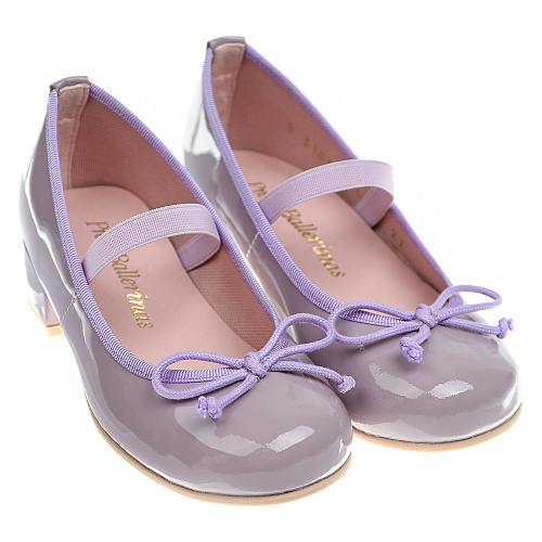 Туфли лавандового цвета с бантом-шнурком Pretty Ballerinas Сиреневый, арт. 48.401 SHADE LAVANDER | Фото 1