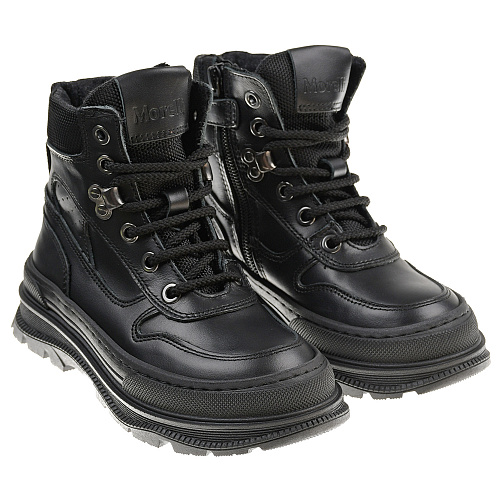 Черные ботинки с текстильными вставками Morelli Черный, арт. M4B5-51998-1529 999 | Фото 1