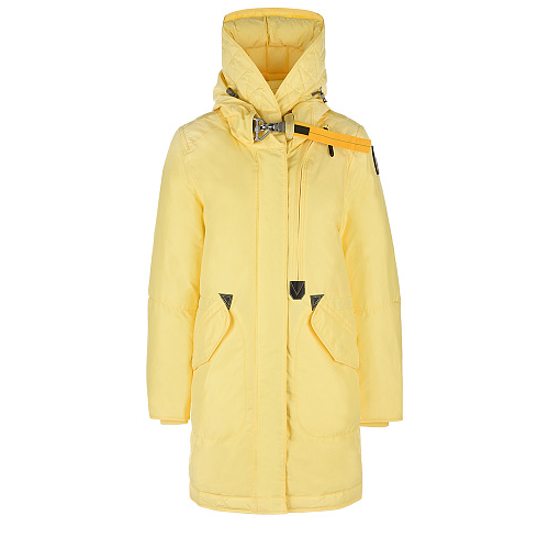 Желтое пальто с капюшоном Parajumpers Желтый, арт. 212M-PWJCKMB37 TANK BASE 654 | Фото 1