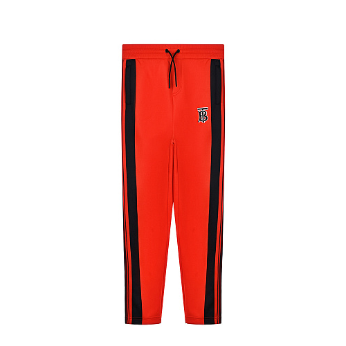 Красные спортивные брюки с лампасами Burberry Красный, арт. 8040889 KB4-EMMETT BRIGHT RED A1460 | Фото 1