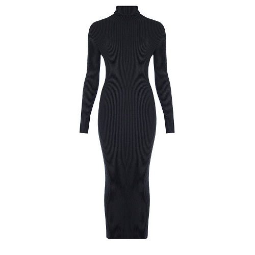 Черное платье Pietro Brunelli Черный, арт. AGM053 VIM038 9999 | Фото 1