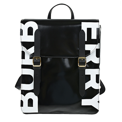 Глянцевый рюкзак с лямками, 26x9x30 см Burberry Голубой, арт. 8041146 VALERIA PR BLACK/WHIT A1189 | Фото 1