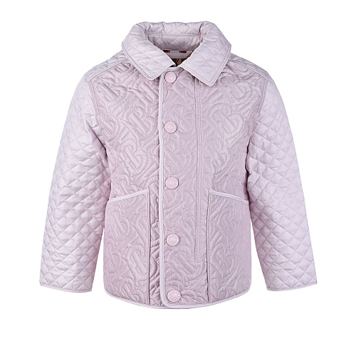 Стеганая куртка для девочек Burberry Розовый, арт. 8036657 KG6-GIADEN PASTEL PIN A4463 | Фото 1