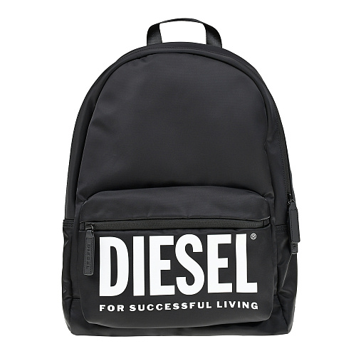 Черный рюкзак с накладным карманом, 43x30x16 см Diesel Черный, арт. J01021 KXBEW K900 | Фото 1