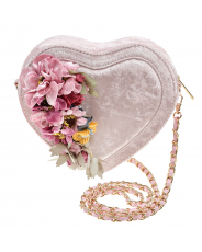 Розовая сумка в форме сердца, 15x15x18 см