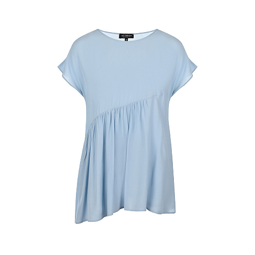 Голубая блуза с воланом для беременных Attesa , арт. 4554/022 120 POWDER | Фото 1