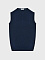 Базовый вязаный жилет, из шерсти и кашемира, темно-синий