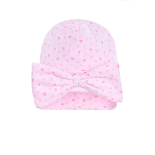 Розовая шапка с бантом Kissy Kissy Розовый, арт. KG506421N PINK K650 | Фото 1