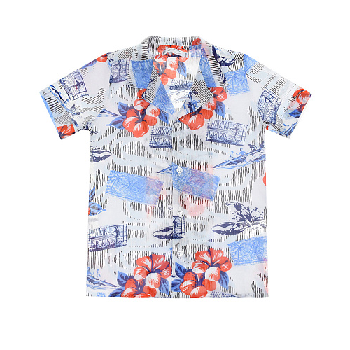 Рубашка с принтом &quot;гавайские цветы&quot; Arc-en-ciel Мультиколор, арт. 22945 SAMPLE | Фото 1