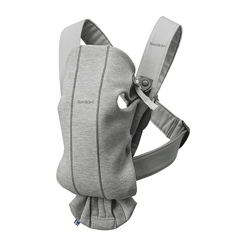 Светло-серый рюкзак-кенгуру Mini 3D Mesh Baby Bjorn Серый, арт. 0210.72 | Фото 1