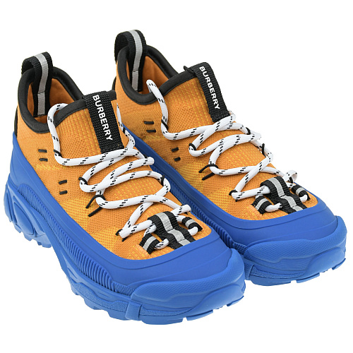 Кроссовки с синей подошвой Burberry Оранжевый, арт. 8049131 B1485 | Фото 1