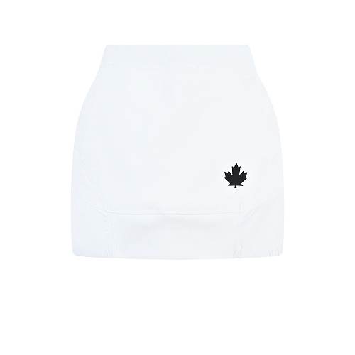 Белая юбка с черным лого Dsquared2 Белый, арт. DQ0760-D00ZF DQ100 | Фото 1