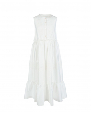 Белое платье с вышивкой
