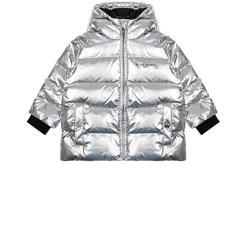 Серебристая стеганая куртка Givenchy , арт. H06049 29 | Фото 1