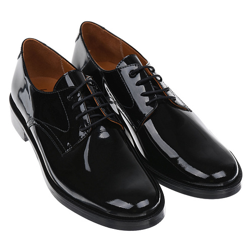 Черные кожаные туфли со шнуровкой Beberlis Черный, арт. 20405-W20-A NEGRO | Фото 1
