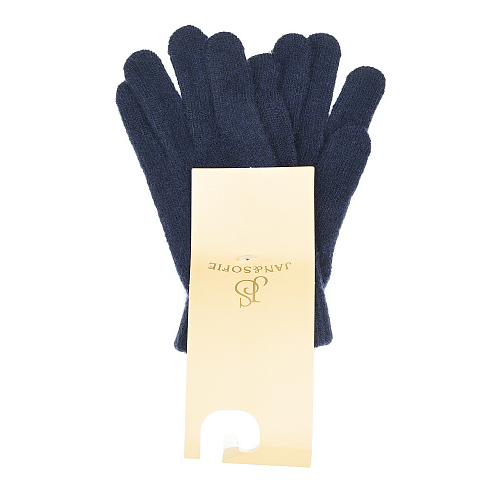 Синие шерстяные перчатки Jan&Sofie Синий, арт. 447-N21 NAVY | Фото 1