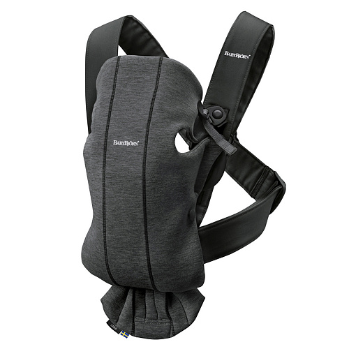 Серый рюкзак для переноски Mini 3D Jersey Baby Bjorn Серый, арт. 0210.76 | Фото 1