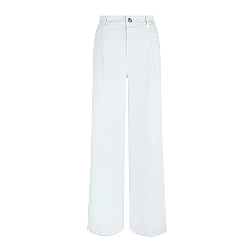 Белые брюки-палаццо Parosh Белый, арт. D231192 001 BIANCO | Фото 1