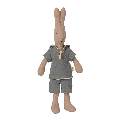 Мягкая игрушка Кролик, размер 1, моряк в серо-голубом костюме Maileg , арт. 16-1120-00 | Фото 1