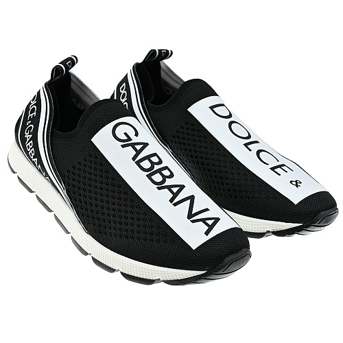 Черные кроссовки-носки Dolce&Gabbana Черный, арт. D10723 AH677 89690 | Фото 1