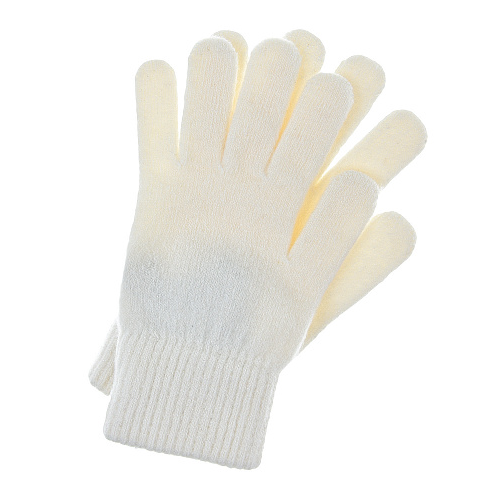 Белые перчатки из кашемира Yves Salomon , арт. 21WAA508XXCARD C11 | Фото 1
