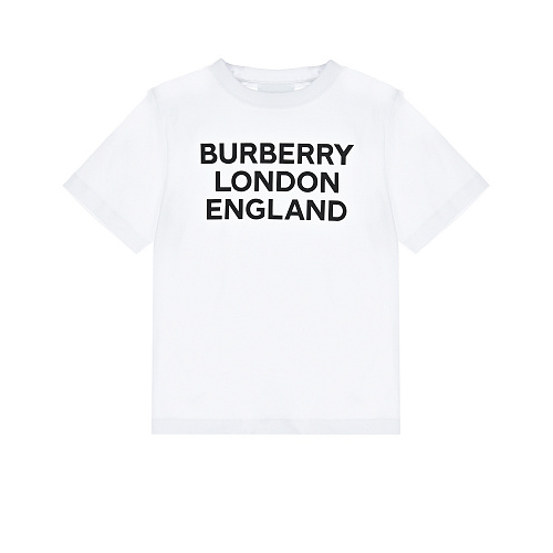 Белая футболка с черным принтом Burberry Белый, арт. 8028811 KG5-BLE TE WHITE A1464 | Фото 1
