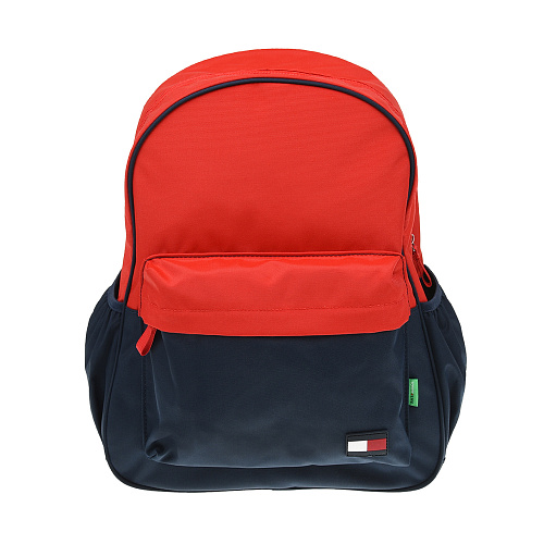 Сине-красный рюкзак с пеналом, 41x31x13,5 cм Tommy Hilfiger Мультиколор, арт. AU0AU01172 C87 | Фото 1