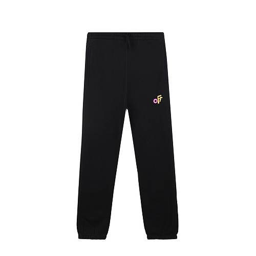 Черные спортивные брюки с разноцветным принтом Off-White Черный, арт. OGCH001F21FLE001 1084 | Фото 1