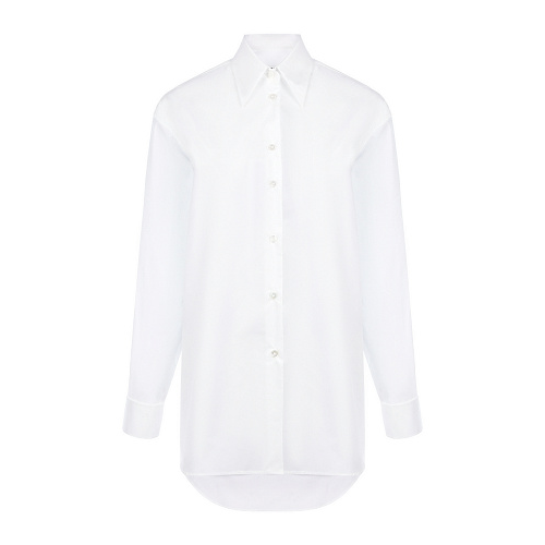 Белая рубашка свободного кроя MM6 Maison Margiela Белый, арт. S52DL0192 S47294 100 | Фото 1