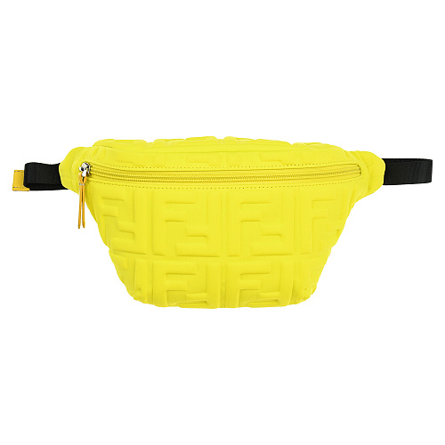 Желтая сумка-пояс с логотипом Fendi Желтый, арт. 7VB011 AE6I F1G45 | Фото 1