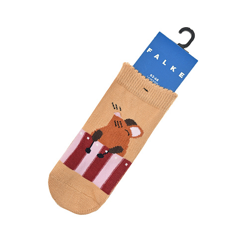 Бежевые носки с декором &quot;мышь&quot; Falke Бежевый, арт. 12270 4710 | Фото 1