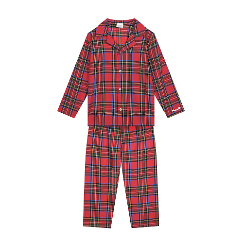 Пижама с принтом в шотландскую клетку La Perla Красный, арт. 54342 09 | Фото 1