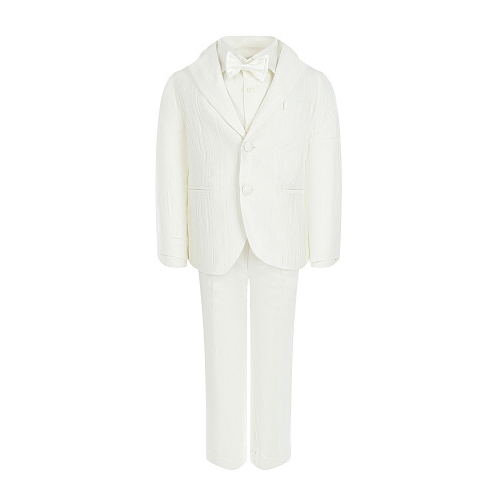 Костюм: пиджак, брюки, рубашка и бабочка, белый Baby A Белый, арт. A2280 90 | Фото 1
