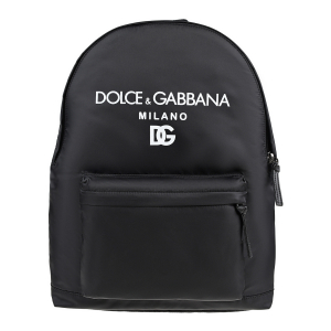 Черный рюкзак с белым лого, 41x30x12 см