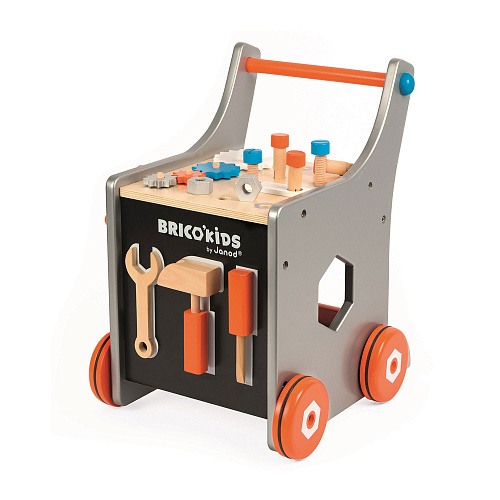 Тележка-каталка &quot;Brico'Kids&quot; с набором магнитных инструментов: 25 аксессуаров Janod , арт. J06478 | Фото 1