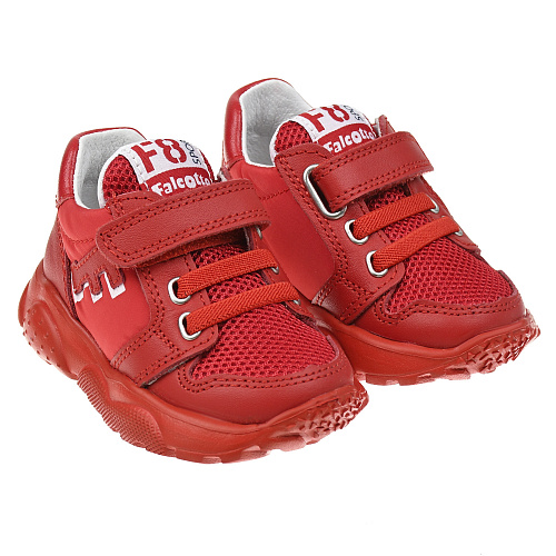 Красные кроссовки с застежкой велкро Falcotto Красный, арт. 2016556-01-0H05 RED | Фото 1