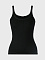 Майка на бретелях, черная