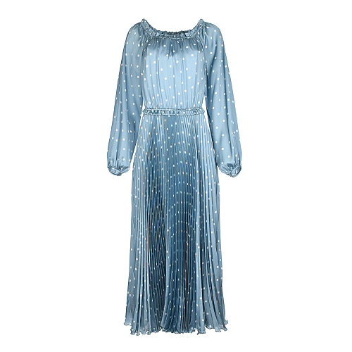 Голубое платье в горошек Tak Ori Голубой, арт. DRT102008 PL100SS22POLB POIS LIGHT BLUE | Фото 1
