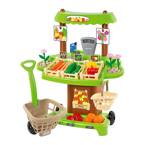 Детский магазин на колесах (органические продукты с тележкой и корзинкой для покупок) арт. ECO1741 Ecoiffier , арт. ECO1741 | Фото 1