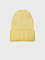 Желтая шапка с отворотом