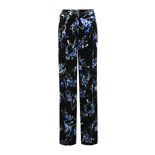 Черные бархатные брюки с цветочным принтом Dorothee Schumacher Черный, арт. 547403 086 | Фото 1