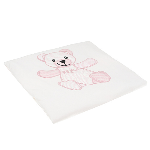 Одеяло с декором &quot;медвежонок&quot;, розовое, 80x80 см Fendi Розовый, арт. BUJ200 AJ20 F1FXZ | Фото 1