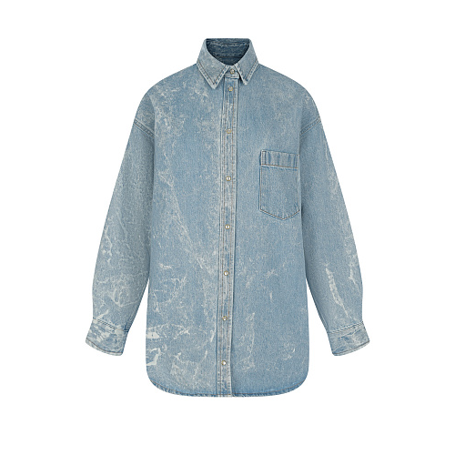 Голубая джинсовая рубашка Forte dei Marmi Couture Голубой, арт. 22SF2153 DENIM LIGHT BLU | Фото 1