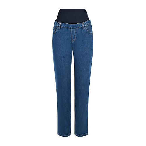 Синие джинсы для беременных длиной 7/8 Pietro Brunelli Синий, арт. JPLEVI DE0096 W033 | Фото 1