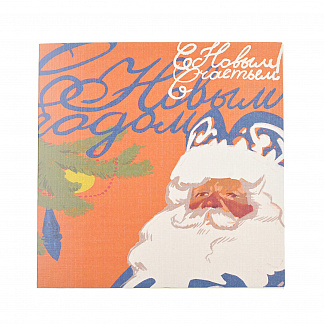 Открытка  &quot;Дед Мороз&quot;, 14x14 см, оранжевый Jan&Sofie , арт. 74386 | Фото 1