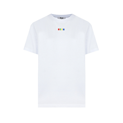 Белая базовая футболка MSGM Белый, арт. 3341MDM196 227798 01 | Фото 1