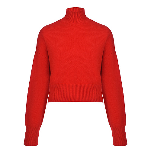 Укороченный красный свитер из шерсти и кашемира MRZ Красный, арт. FW22-0100 0406 | Фото 1
