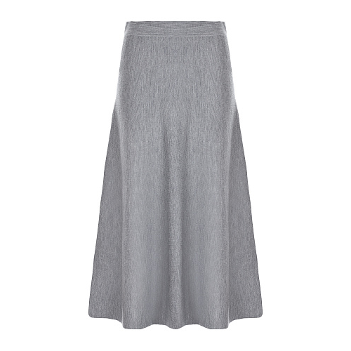 Серая юбка миди из шерсти Allude Серый, арт. 205/64024 483 | Фото 1